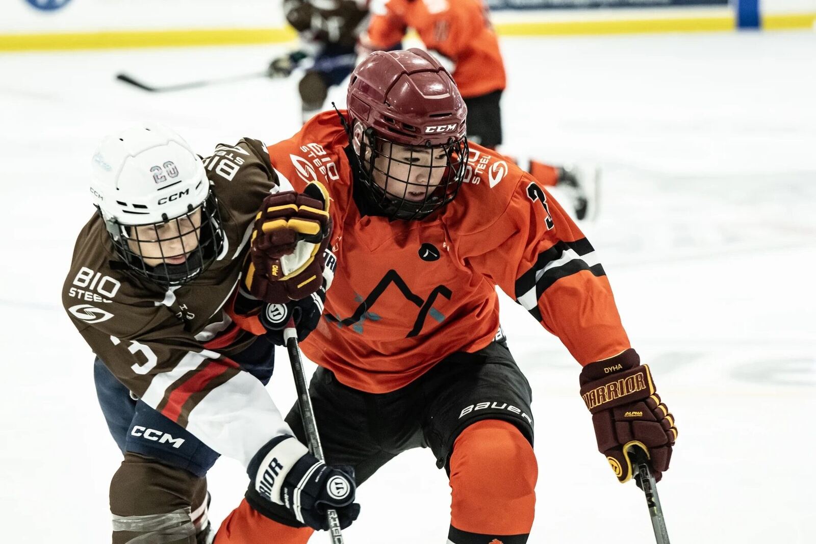 Dynamic action shot with opponent