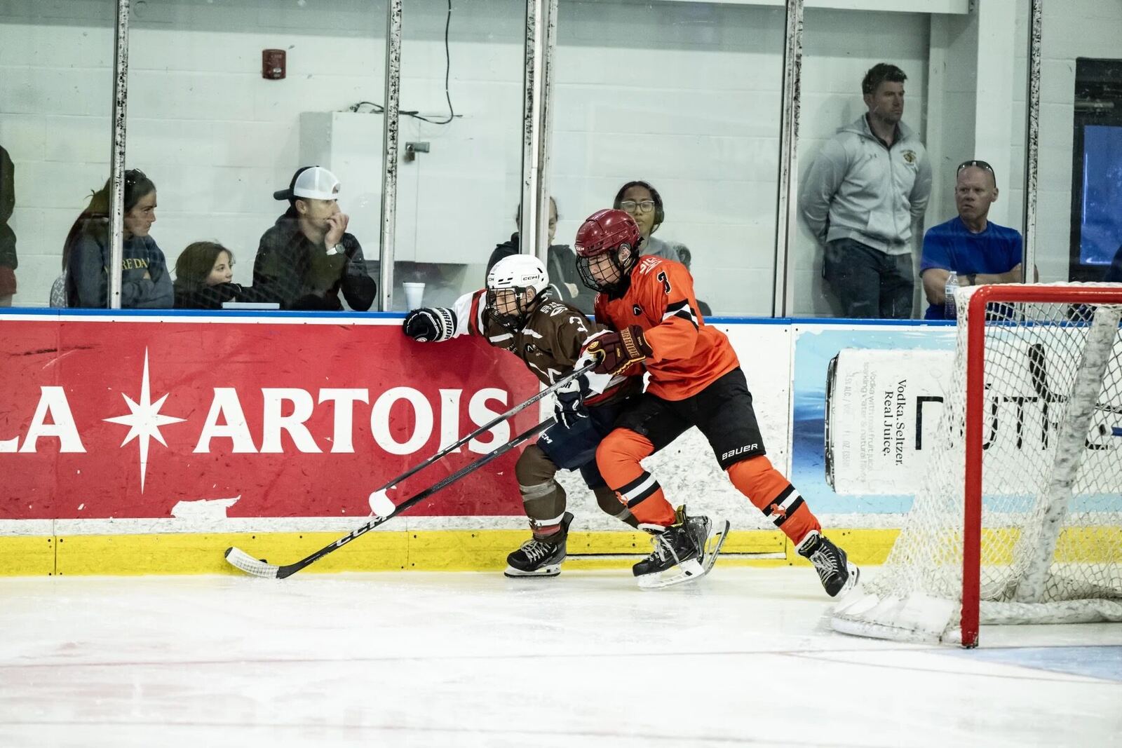Briggs near the boards