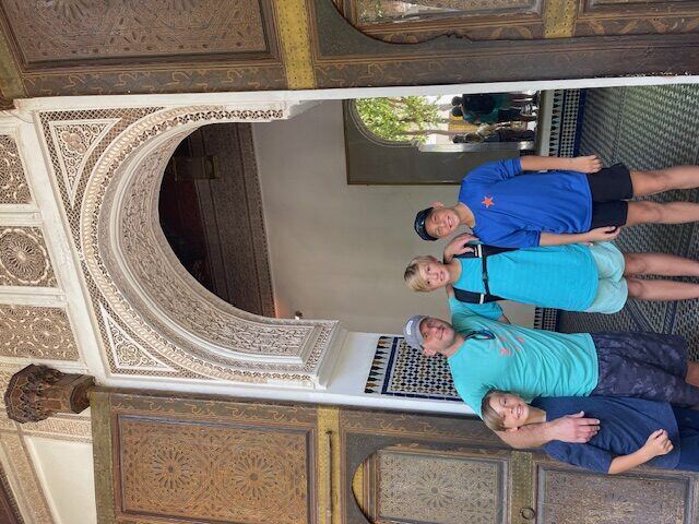 Briggs and his family exploring Morocco