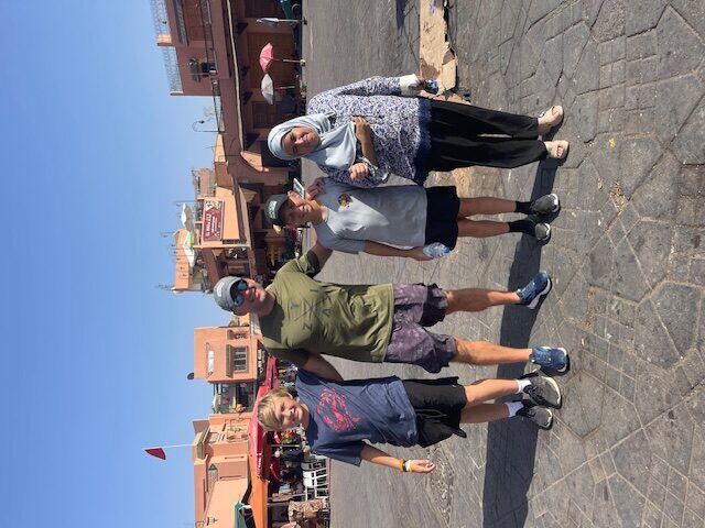 Briggs and his family exploring Morocco