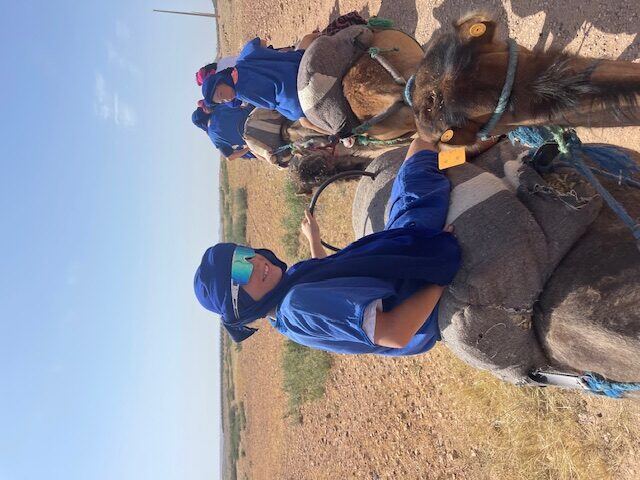 Briggs and his family exploring Morocco