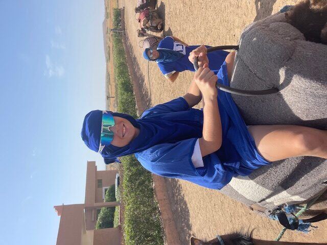 Briggs and his family exploring Morocco