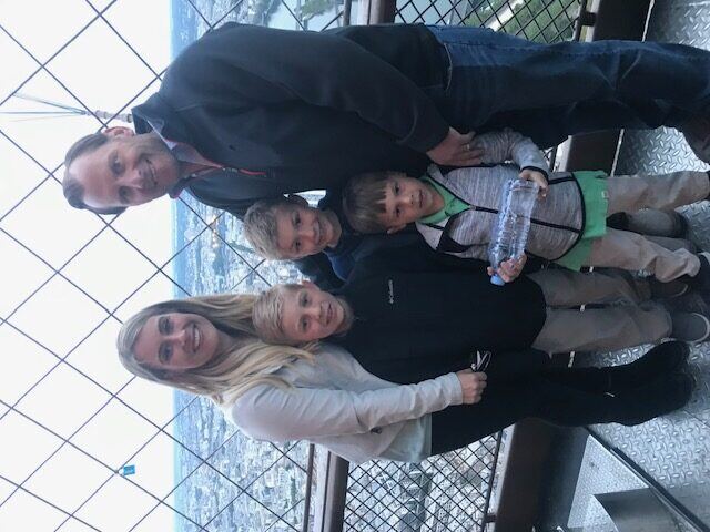 Briggs and his family exploring Paris, France