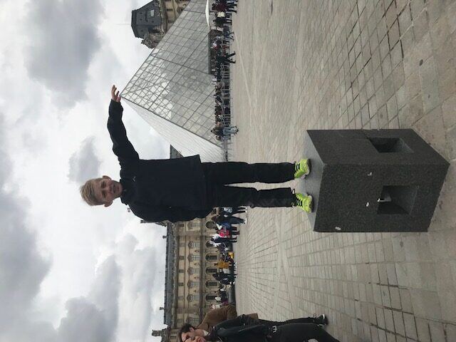 Briggs and his family exploring Paris, France