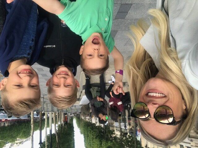 Briggs and his family exploring Paris, France
