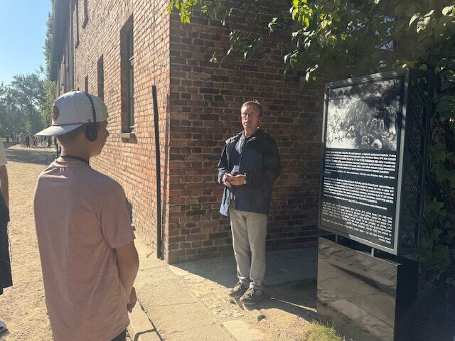 Briggs in Poland, including a visit to the Auschwitz-Birkenau Memorial