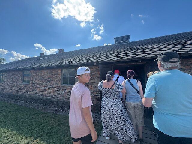 Briggs in Poland, including a visit to the Auschwitz-Birkenau Memorial