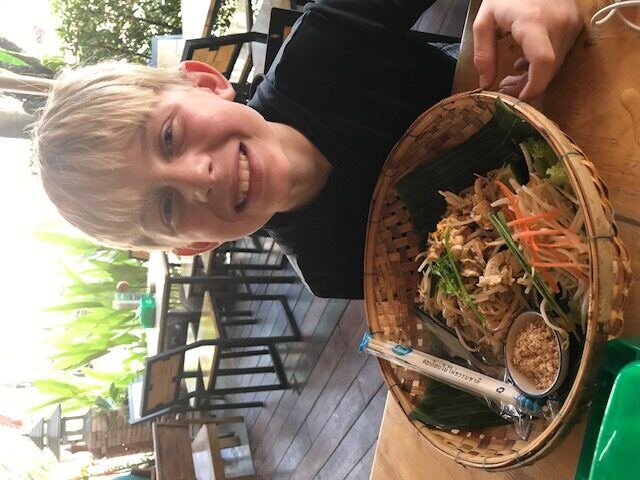 Briggs during his family's trip to Thailand