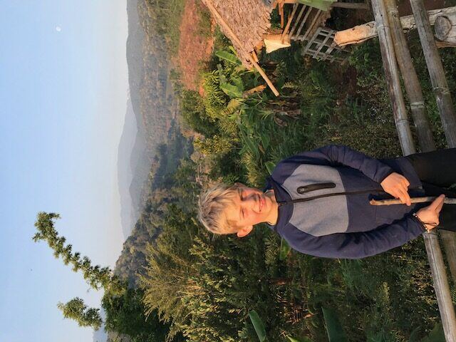 Briggs during his family's trip to Thailand