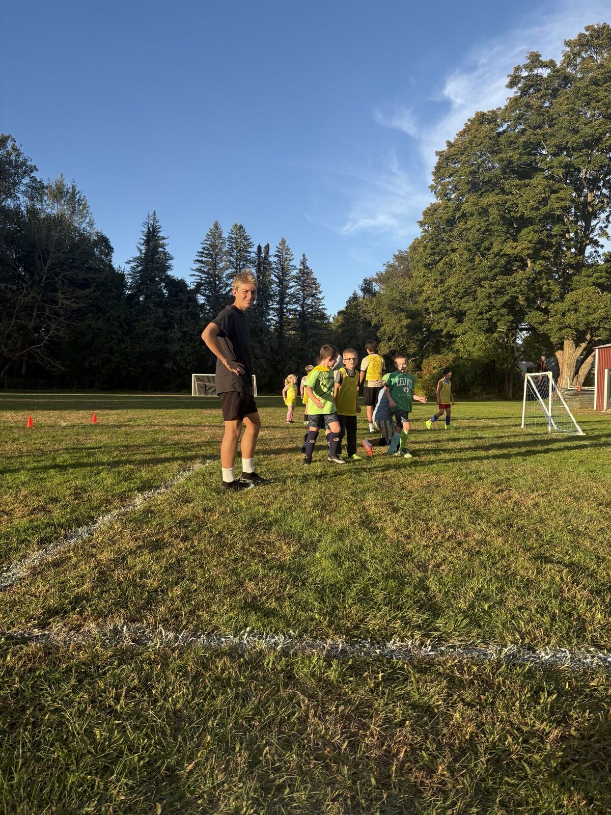 Briggs coaching youth soccer